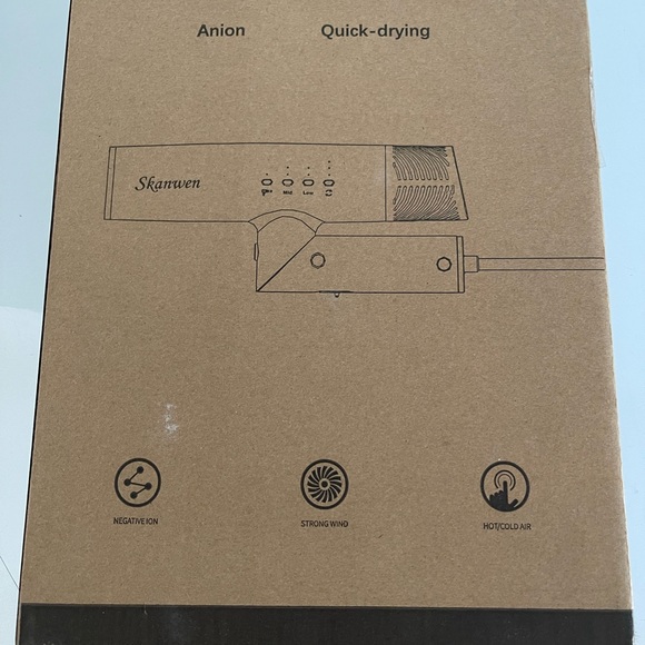 SKANWEN Ionic Hair Dryer with Folding Handle, 110,000 RPM High-Speed Blow Dryer - Picture 9 of 10